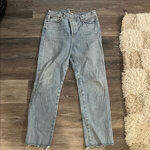 Women's Agolde Light Blue Crossover Jeans